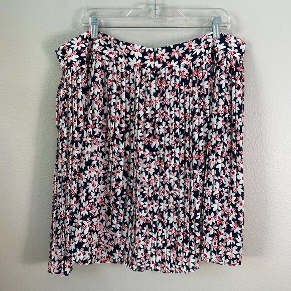 NEW $79 J Crew Womens Plus 20 Ditsy Floral Pleated Mini Skirt - Picture 8 of 10